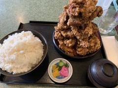 【画像】理想的な唐揚げ定食ってこんな感じだよな