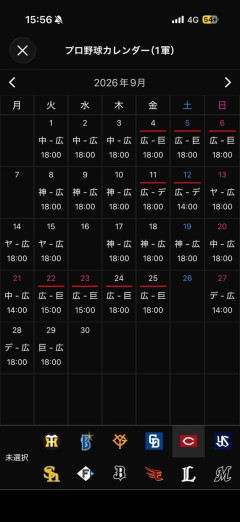 9月の広島、ちょっとやばそう