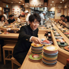 【教訓】中学生を回転寿司に連れて行くとこうなる⇒「分かります」「行く前に…」と共感の声