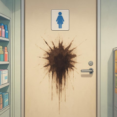 コンビニのトイレの扉にこう書かれてた   #衝撃 |  コンビニトイレは大体緊急事態なんだよ！