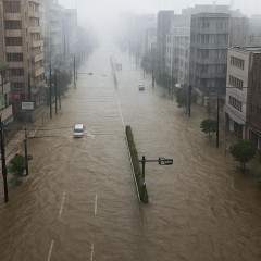 記録的な大雨 千葉市は半日で348ミリ 観測史上一位 8月1か月分の3倍の雨   |  ３４８ミリって言うけどたかが０．３４８cmなわけで