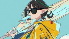 『ビショーネ(キャスター)』キャラデザ担当 いみぎむるさんが水着ビショーネのイラストと共にご挨拶