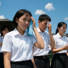スタンドの生徒に「炎天下で2時間」を強制… 応援を学校行事とし「原則参加」 強制応援の撤廃を求め署名活動した生徒も   #高校野球