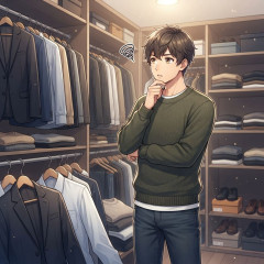 彼が髪を剃ってしまった