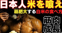 【悲報】筋トレして体をデカくする一番の方法、米をひたすら食うだったｗｗｗ