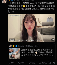 【悲報】サッカー日本代表の奥さん「1人で育児してる気になっちゃって（泣）」←炎上