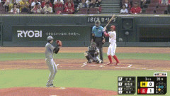 【広島対阪神16回戦】広島・菊池、阪神・才木から第6号ソロホームラン！リードを2点に広げる！！！！！！！