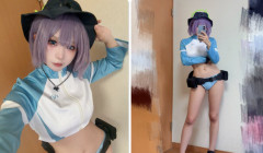 美少女コスプレイヤー「水着を試着してみた！」ﾊﾟｼｬｯ → 足元にとんでもない物が映ってて話題にｗｗｗｗｗｗ