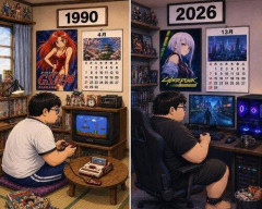 【画像】90年代から現在のオタクの進化がヤバい