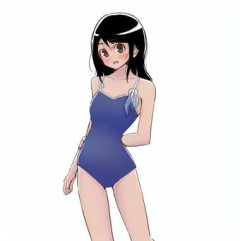 スレンダー爆胸JK「お胸が水着からこぼれそうｗ」