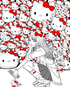 【画像】富江、ハローキティとコラボしてギャル化してしまうｗｗｗｗｗｗｗｗｗｗｗｗｗｗｗｗ