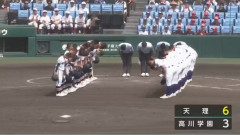 【高校野球】3回戦 天理 6-3 高川学園　天理が逆転勝ちベスト8進出　長尾158球10K完投　高川学園・木下6回に制球乱れる