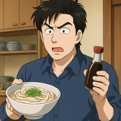 料理家リュウジ「美味しんぼはファンタジィ。うどんに醤油と湯かけうまいわけない麺つゆの方がうまい」   |  鰹節に醤油掛けて熱湯注いだ方が旨いだろ