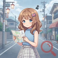 水色のノースリーブに白黒チェックのスカート姿の12歳英国人（かわいい）が大田区で行方不明 探せ！
