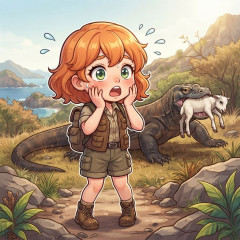 【悲報】コモドドラゴン、子ヤギを生きたまま丸呑み