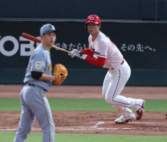 カープ斉藤優汰、プロ初ヒット＆初得点！坂倉勝ち越しタイムリーで阪神大竹を攻略！！