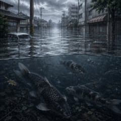 【画像】鯉、水害を満喫ｗｗｗｗｗｗｗｗｗｗｗｗｗｗｗｗｗｗｗｗ