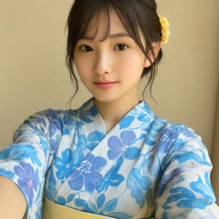 渡邊渚、涼しげな浴衣姿の自撮りショット公開「夏は浴衣だよね！」   |  ２０２６年カレンダー用の写真を撮影した時のオフショットらしいね
