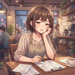 疲れると手を抜き始めるところ