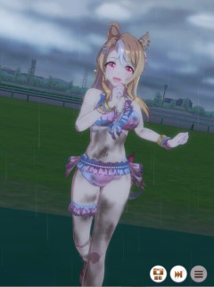 【ウマ娘】さすがに雨の中を水着姿で走らせるのは痛々しいな…