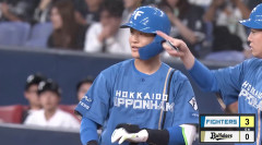 【日本ハム】奈良間大己、ライトへのタイムリーヒット｜オリックス戦｜打った瞬間の反応まとめ｜8/16