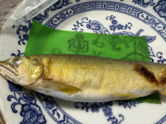 イオンで買った鮎の塩焼きなんだけど生にしか見えない