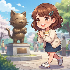 キャラクターの銅像が見たい！