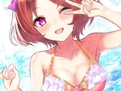 【ウマ娘】真夏の海に咲くサクラとはまた乙な水着ローレル