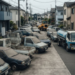 千葉県内 放置車両2700台を確認 給水車や工事車両の往来の妨げや追突事故誘発も