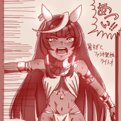 【ウマ娘】暑すぎてファラオになったライトオがちょっと叡智