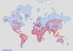 【画像】実際の世界地図がこれらしい…これが真実なのか…