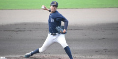 DeNA、ドラフト中位候補・青森大の小金井凌生(191cm)、八馬スカウト「長身で感覚良い」横浜出身で庄司・蝦名・八馬の後輩