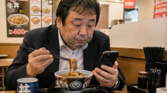 飲食店でスマホ操作しながら飯食ってる奴いるじゃん