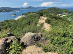 【散歩徒歩旅】笠岡白石島フェリー乗り場から立石山（標高169m）まで歩く【北木島】