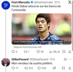 フランス人「最低だ」元日本代表を「寿司屋」呼ばわりした仏評論家が炎上！人種差別だと批判殺到！【海外の反応】