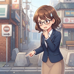 大阪市が安全確保を目的に通路にブロックを設置した所、いけず石だと批判が