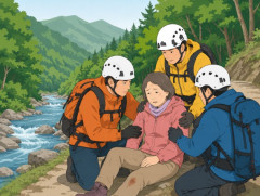今月９日 沢に流された女性を１週間以上経過の本日１７日救助 生存