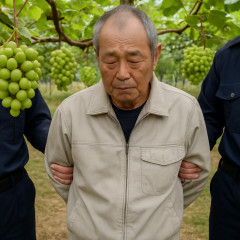 ブドウ畑からシャインマスカット約100房盗んだ疑いで農家の68歳男を逮捕 時価30万円相当「間違いありません」   #和歌山
