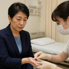 高市総理が都内病院で「手などの検査」 今年2月の衆院選で右手痛め   |  手よりも頭の検査をしてもらえ