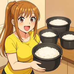 ギャル曽根さん「米を一日２４合炊く。息子が朝４合、帰宅後３合、夜５合食べるので。」