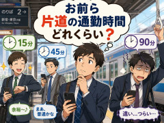 お前ら片道の通勤時間どれくらい？