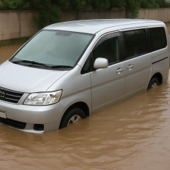1年前買ったワンボックスカーも… 豪雨で浸水した車、補償は?