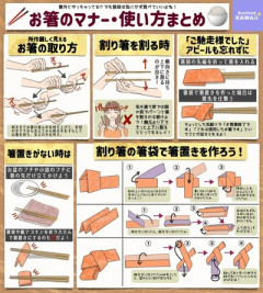 【画像】お箸のマナー・使い方 ←お前らできてる？