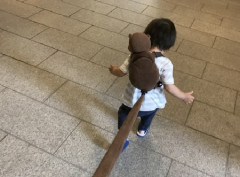 【育児】「犬じゃないんだから」「かわいそう」　飛び出し多発の2歳児にハーネスを付けたら心ない言葉が…