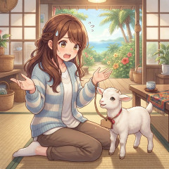 奄美の離島で「ヤギ貰ったけど…どうしたらええん」⇨突然やってきた子ヤギに「お互い途方に暮れてておもろい」と反響