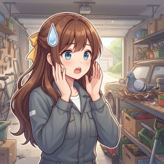 鳩がうちのガレージに巣作ってるんやが