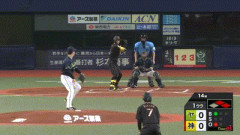 【阪神対ヤクルト16回戦】阪神、初回1アウト一二塁から佐藤輝明のタイムリーで1点先制！！！！！！！！