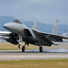 航空自衛隊のF15戦闘機、那覇空港で着陸の際に傾いて停止   #速報 |  さっさとどかせよ