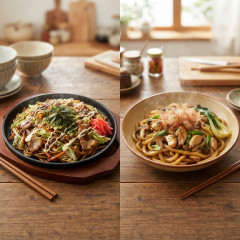 焼きそば VS. 焼うどん
