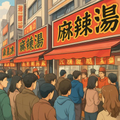 麻辣湯(マーラータン)店、いくらなんでも増えすぎる。全盛期タピオカよりも増えてる   #画像